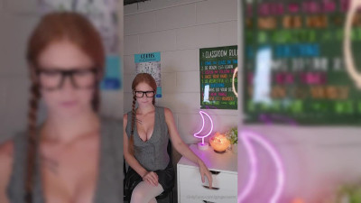 Ginger ASMR - 19 July 2025 - Teacher Explains Male Anatomy with 10 inch Dildo - Fullthot