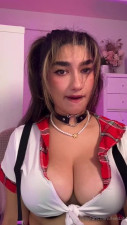 Leedah ASMR - Schoolgirl sucks on cock - Fullthot
